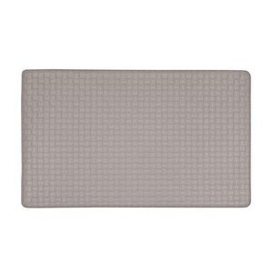 18 x 30 in. Woven-Embossed Faux-Leather Anti-Fatigue Mat, Grey